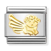Nomination Composable Classic Link 030149/46 Angel in 18K Gold